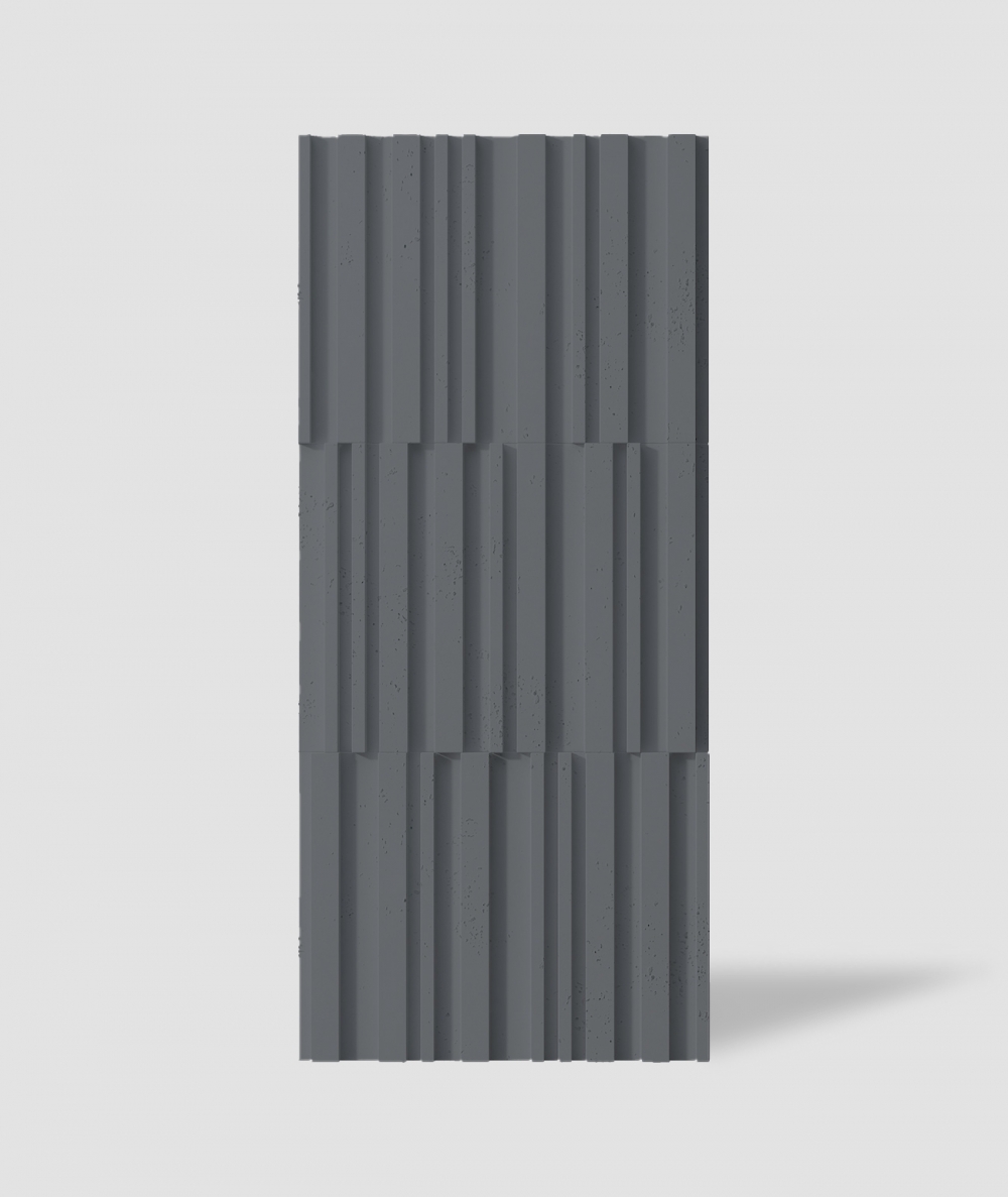 VT - PB42 (B8 anthracite) LAMEL - 3D decorative panel architectural concrete
