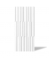 VT - PB42 (BS śnieżno biały) LAMEL - Panel dekor 3D beton architektoniczny