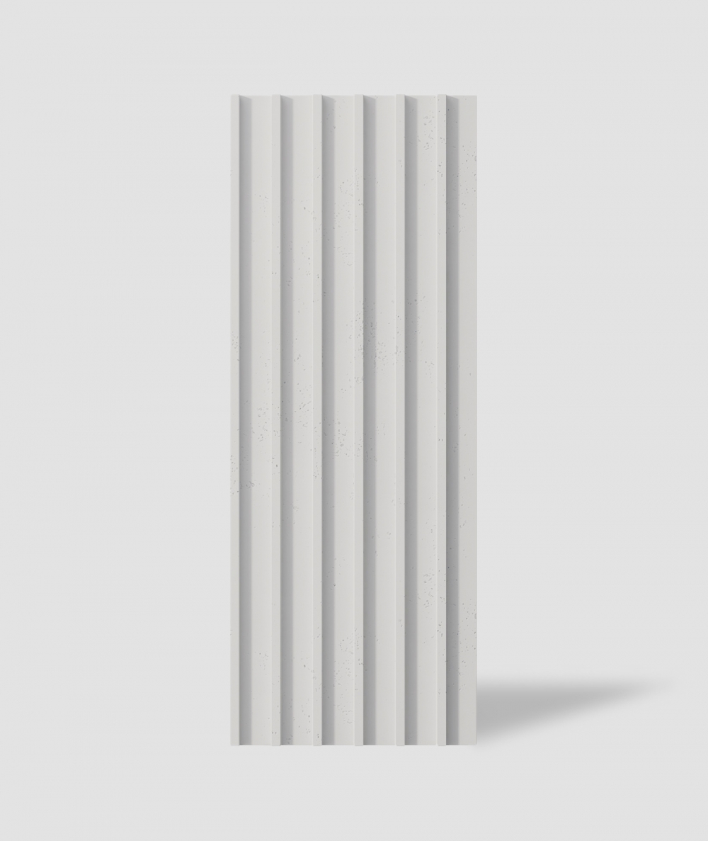 VT - PB40 (B1 siwo biały) LAMEL - Panel dekor 3D beton architektoniczny