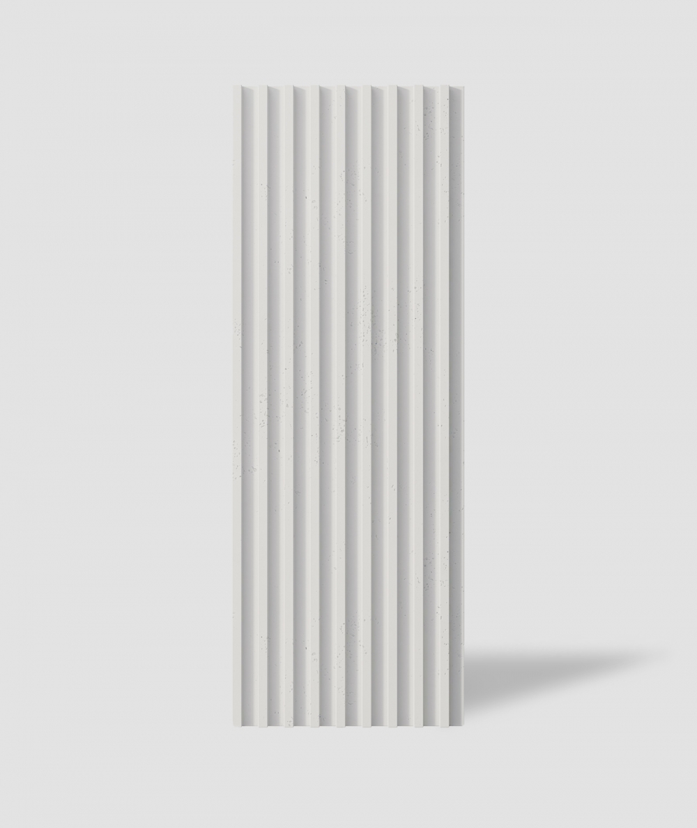 VT - PB39 (B0 biały) LAMEL - Panel dekor 3D beton architektoniczny