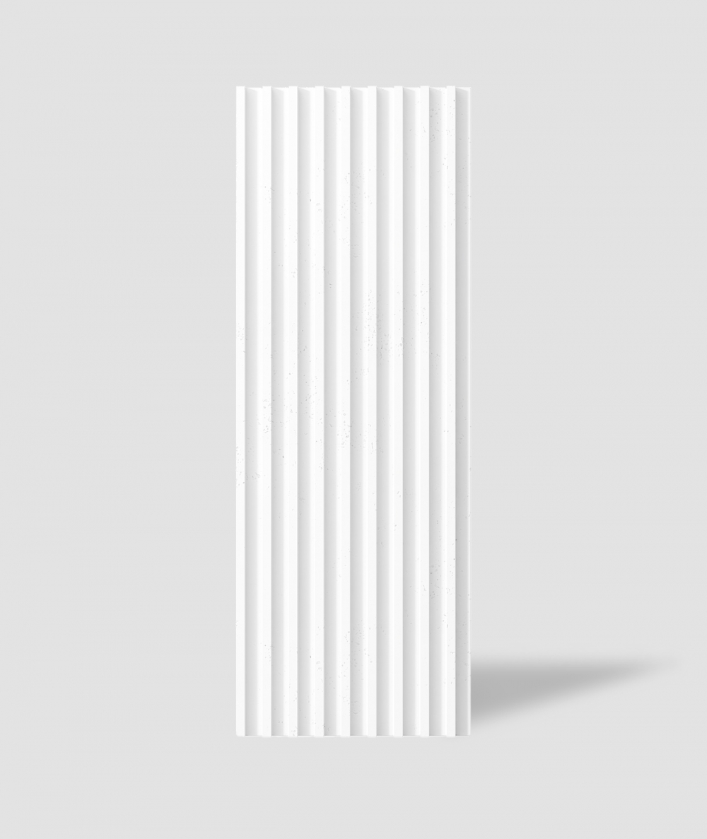 VT - PB39 (BS śnieżno biały) LAMEL - Panel dekor 3D beton architektoniczny