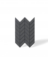 VT - PB46 (B15 black) HERRINGBONE - 3D decorative panel architectural concrete