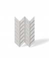 VT - PB47 (B0 white) HERRINGBONE - 3D decorative panel architectural concrete