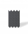 VT - PB48 (B15 black) HERRINGBONE - 3D decorative panel architectural concrete