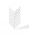 VT - PB50 (BS snow white) HERRINGBONE - 3D decorative panel architectural concrete