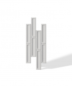 VT - PB52 (B0 white) RECTANGLES - 3D decorative panel architectural concrete