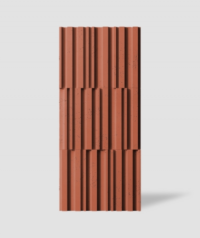VT - PB42 (C4 ceglasty) LAMEL - Panel dekor 3D beton architektoniczny