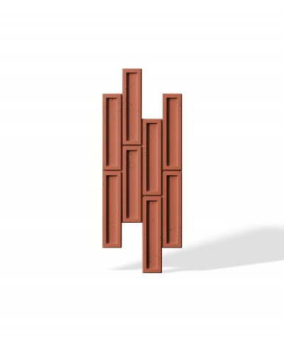 VT - PB52 (C4 brick) RECTANGLES - 3D decorative panel architectural concrete