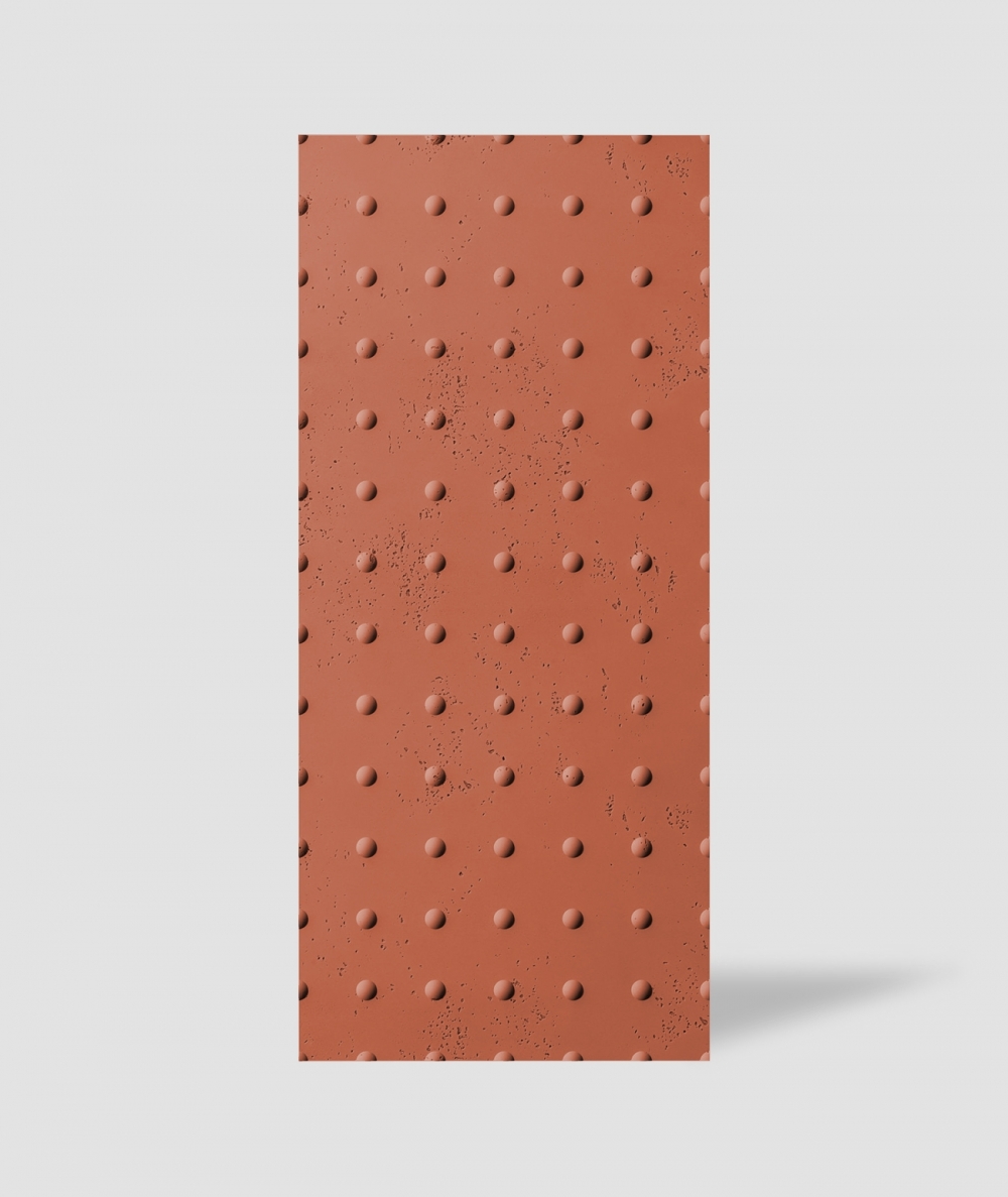 VT - PB55 (C4 ceglasty) KROPKI - Panel dekor 3D beton architektoniczny