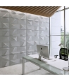 VT - PB07 (B0 biały) KRYSZTAŁ - panel dekor 3D beton architektoniczny