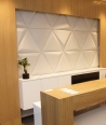 VT - PB36 (BS snow white) TRIANGLE - 3D architectural concrete decor panel