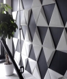 VT - PB36 (S96 dark gray) TRIANGLE - 3D architectural concrete decor panel