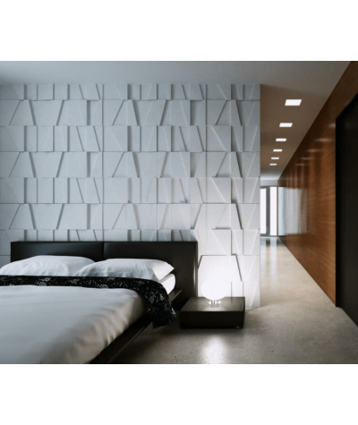 VT - PB09 (S96 szary ciemny) MOZAIKA - panel dekor 3D beton architektoniczny