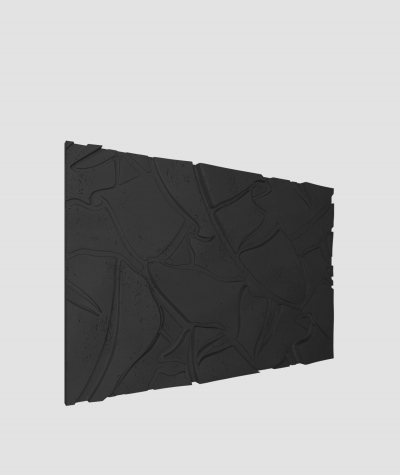 VT - PB34 (B15 black) BOTANICAL - 3D architectural concrete decor panel