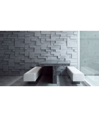 VT - PB11 (B0 biały) CUB - panel dekor 3D beton architektoniczny