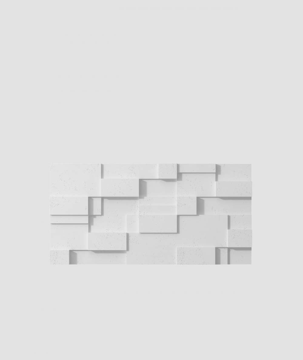 VT - PB11 (B1 siwo biały) CUB - panel dekor 3D beton architektoniczny