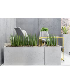 Concrete flower pot (gray)