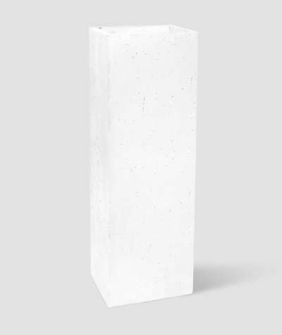 Concrete flower pot (white)