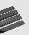 SM - (glossy black) - steel decorative strip C