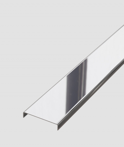 SM - (glossy silver) - steel decorative strip C