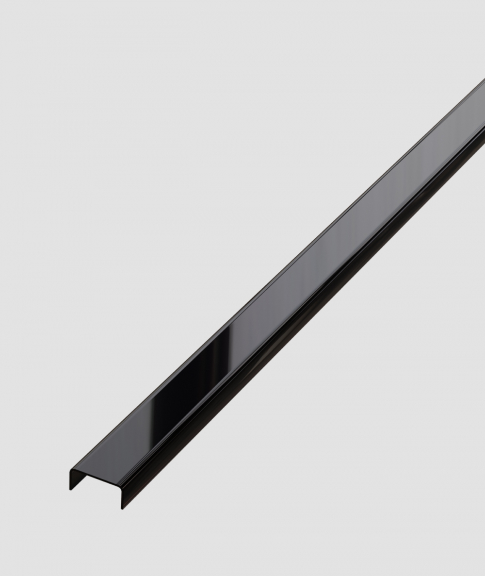 SM - (glossy black) - steel decorative strip C