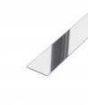 SM - (glossy silver) - steel decorative strip flat