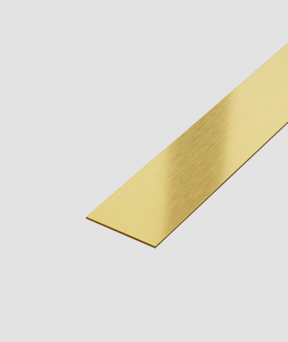 SM - (matte gold) - steel decorative strip flat