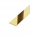 SM - (glossy gold) - steel decorative strip flat
