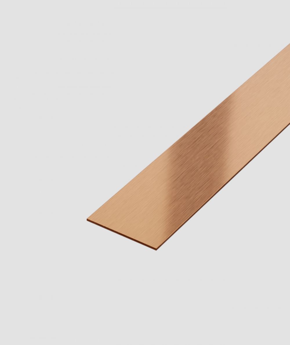 SM - (matte copper) - steel decorative strip flat