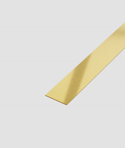 SM - (złoty matowy) - stalowa listwa dekoracyjna płaska