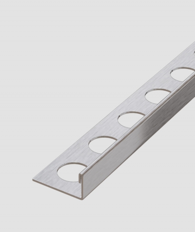 SM - (matte silver) - steel decorative strip J