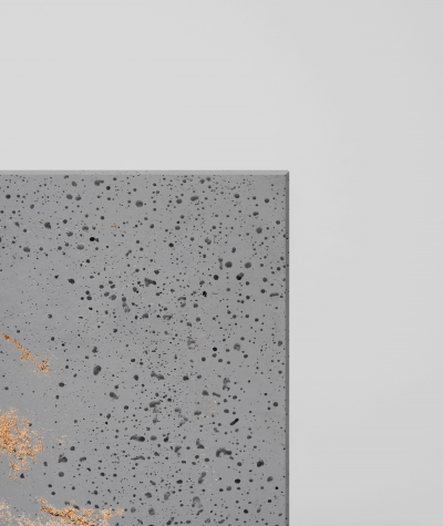DS (ciemny popiel, złote kruszywo) - płyta beton architektoniczny GRC ultralekka