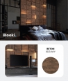 BLOOKi 3D panel with integrated lighting - rusty concrete