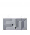 VT - PB26 (B8 antracyt) Ori - panel dekor 3D beton architektoniczny