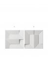 VT - PB26 (S95 jasny szary - gołąbkowy) Ori - panel dekor 3D beton architektoniczny