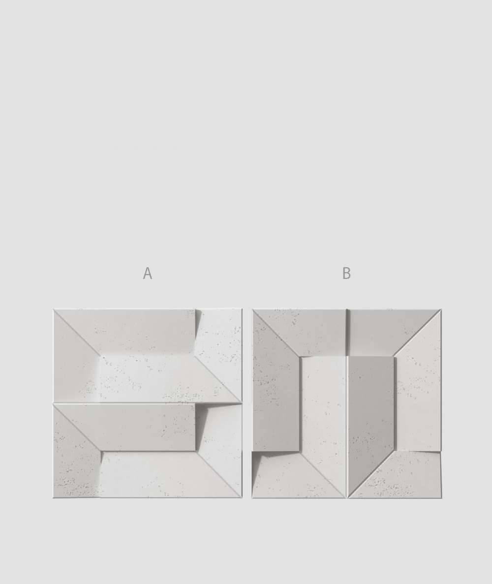 VT - PB26 (S51 dark gray - mouse) Ori - 3D architectural concrete decor panel