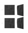 VT - PB25 (B15 czarny) Tekt - panel dekor 3D beton architektoniczny
