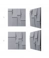 VT - PB25 (B8 anthracite) Tekt - 3D architectural concrete decor panel