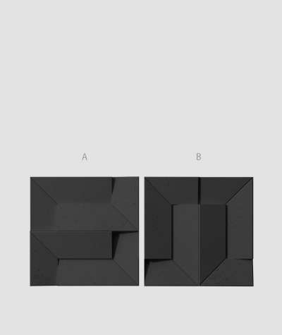 VT - PB26 (B15 czarny) Ori - panel dekor 3D beton architektoniczny