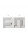 VT - PB26 (S51 ciemny szary - mysi) Ori - panel dekor 3D beton architektoniczny