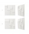 VT - PB25 (BS śnieżno biały) Tekt - panel dekor 3D beton architektoniczny