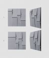 VT - PB25 (B8 antracyt) Tekt - panel dekor 3D beton architektoniczny