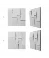 VT - PB25 (S96 dark gray) Tekt - 3D architectural concrete decor panel
