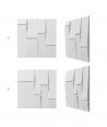 VT - PB25 (S95 light gray - dove) Tekt - 3D architectural concrete decor panel