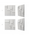 VT - PB25 (S51 ciemny szary - mysi) Tekt - panel dekor 3D beton architektoniczny