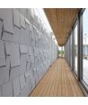 VT - PB25 (BS snow white) Tekt - 3D architectural concrete decor panel