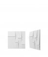VT - PB25 (B1 siwo biały) Tekt - panel dekor 3D beton architektoniczny