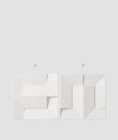 VT - PB26 (BS śnieżno biały) Ori - panel dekor 3D beton architektoniczny