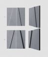 VT - PB10 (B8 antracyt) MOZAIKA - panel dekor 3D beton architektoniczny