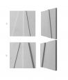 VT - PB10 (S96 szary ciemny) MOZAIKA - panel dekor 3D beton architektoniczny